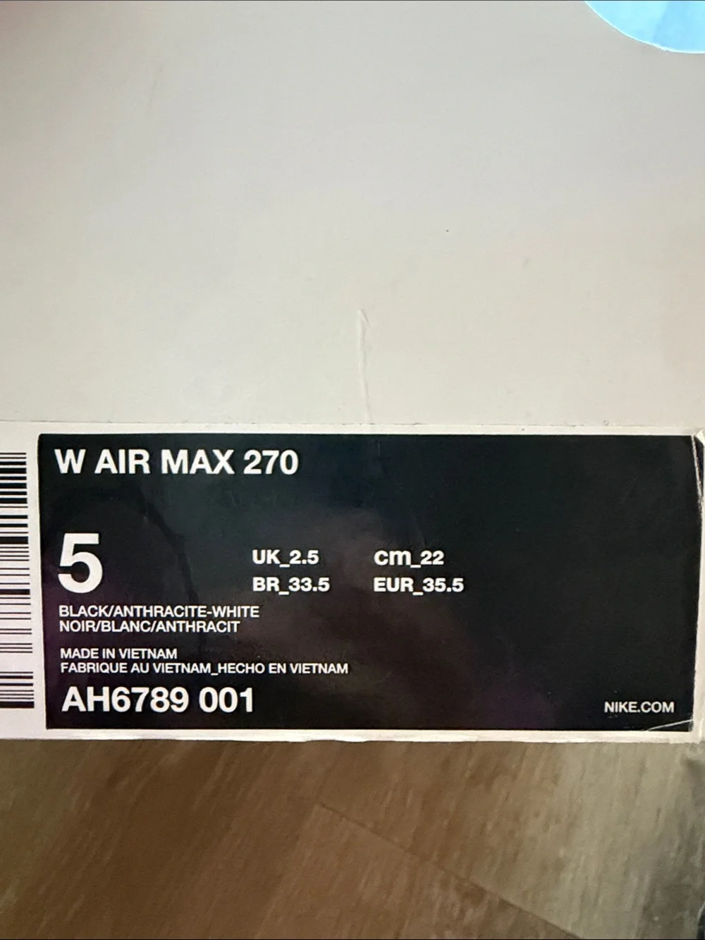 Nike Black & White Air Max 270 Sneakers